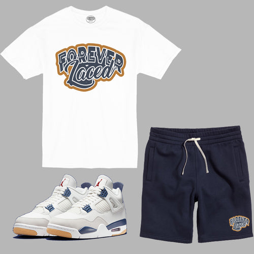 Forever Laced Classic Short Set to match Retro Jordan 4 Navy SB