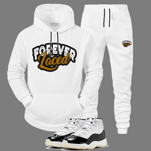 Forever Laced Hooded Sweatsuit to match Retro Jordan 11 Gratitude sneakers