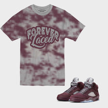 Load image into Gallery viewer, Forever Laced Vintage T-Shirt to match Retro Jordan 5 Burgundy sneakers