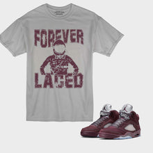 Load image into Gallery viewer, Forever Laced Space Age 1 T-Shirt to match Retro Jordan 5 Burgundy sneakers