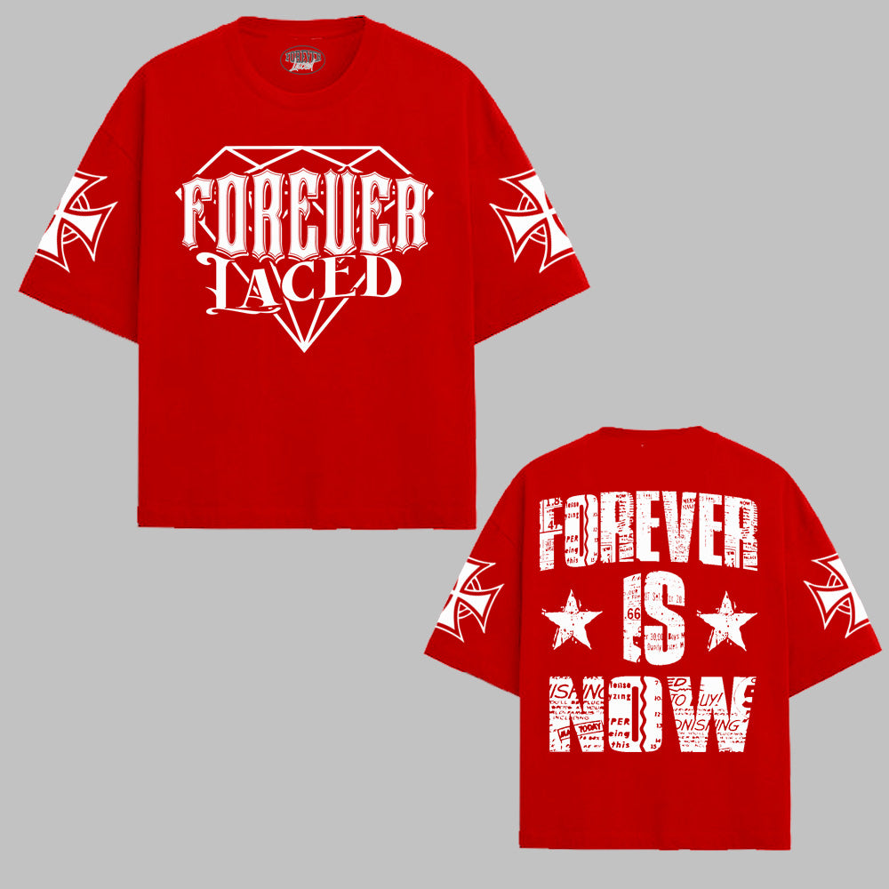 Forever Is Now Boxy T-Shirt (Red/White) - In Stock