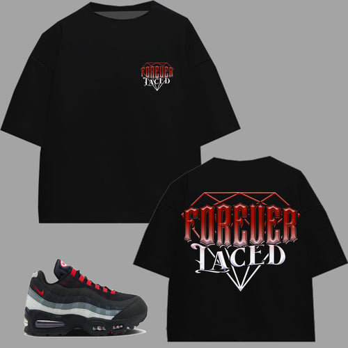 Forever Laced DMD Boxy T-Shirt to match Nike Air Max 95 Big Bubble Liverpool F.C