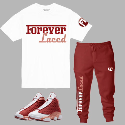 Forever Laced Racer Outfit to match Retro Jordan 13 Dune Red sneakers