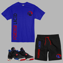 Load image into Gallery viewer, Forever Laced FL Short Set to match Retro Jordan 4 Rare Air sneakers