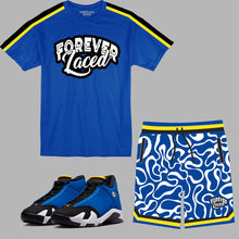 Load image into Gallery viewer, Forever Laced Short Set to match Retro Jordan 14 Laney sneakers