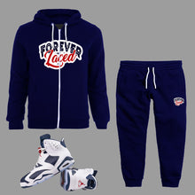 Load image into Gallery viewer, Forever Laced Zipped Hoodie Sweatsuit to match Retro Jordan Olympic sneakers