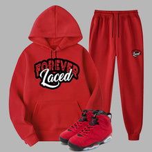 Load image into Gallery viewer, Forever Laced Hooded Sweatsuit to match Retro Jordan 6 Toro Bravo sneakers