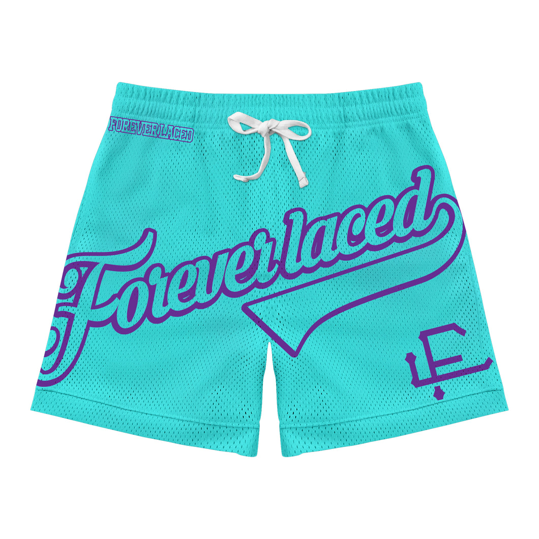 Forever Laced Stadium Mesh Shorts (Turquoise/Purple)