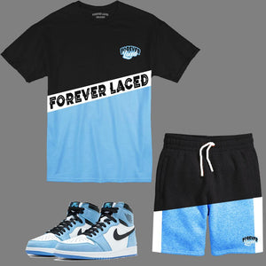 Forever Laced HH Short Set to match the Retro Jordan 1 University Blue