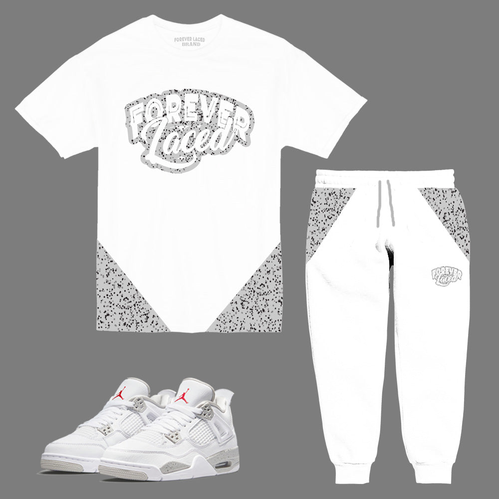 Forever Laced Outfit to match Retro Jordan 4 White Oreo – FLB