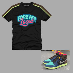 Forever Laced T-Shirt to match the Retro Jordan 1 Bio Hack sneakers