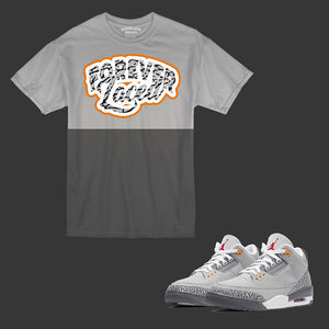 Forever Laced T-Shirt to match the Retro Jordan 3 Cool Grey