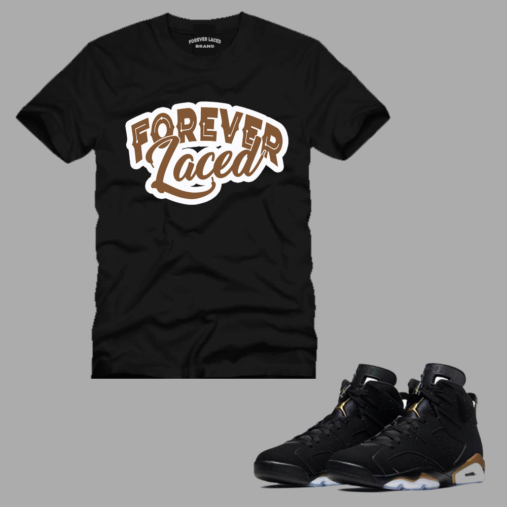 Forever Laced T-Shirt to match Retro Jordan 6 DMP sneakers