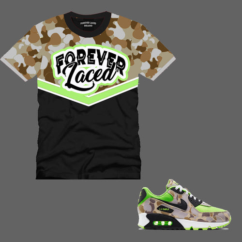 Forever Laced T-Shirt to match Air Max 90 Green Camo