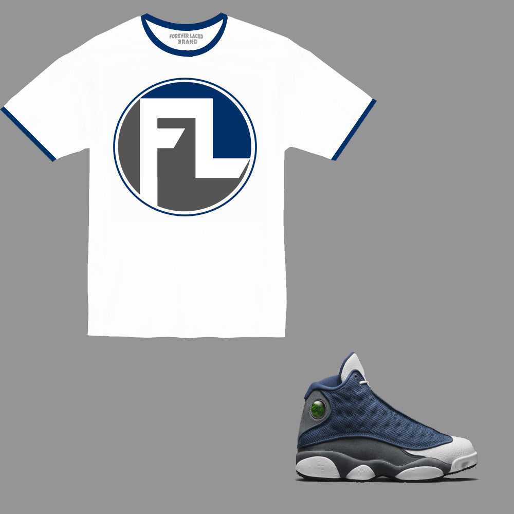 Forever Laced FL T-Shirt to match the Retro Jordan 13 Flint Sneakers