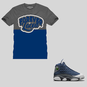 Forever Laced T-Shirt to match Retro Jordan 13 Flint Sneakers