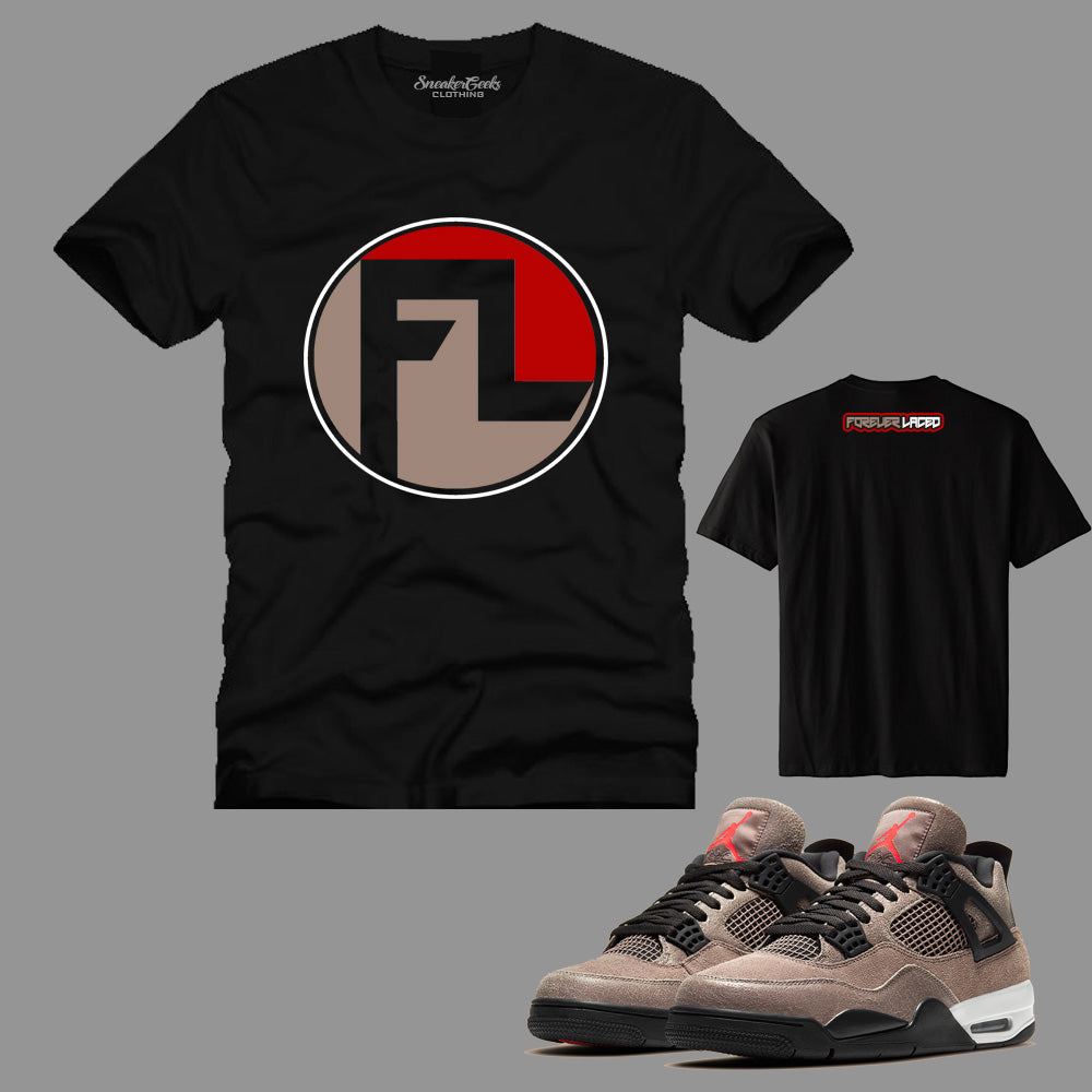 Forever Laced FL T-Shirt to match Retro Jordan 4 Taupe Haze sneakers