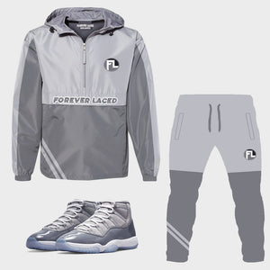 Forever Laced Outfit to match the Retro Jordan 11 Cool Grey sneakers