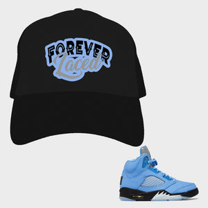 Forever Laced Mesh Trucker Hat to match Retro Jordan 5 SE UNC sneakers