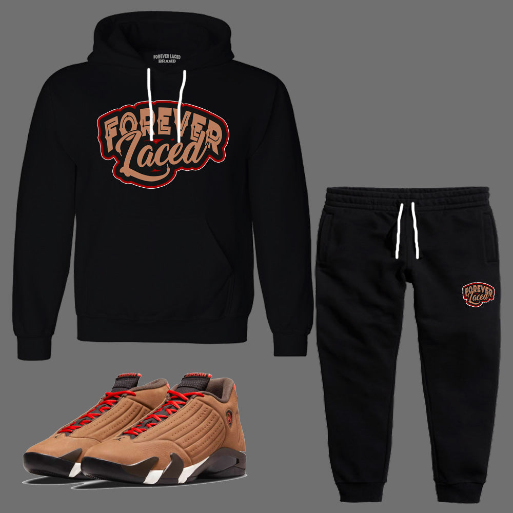 Forever Laced Hooded Sweatsuit to match Retro Jordan 14 Winterized
