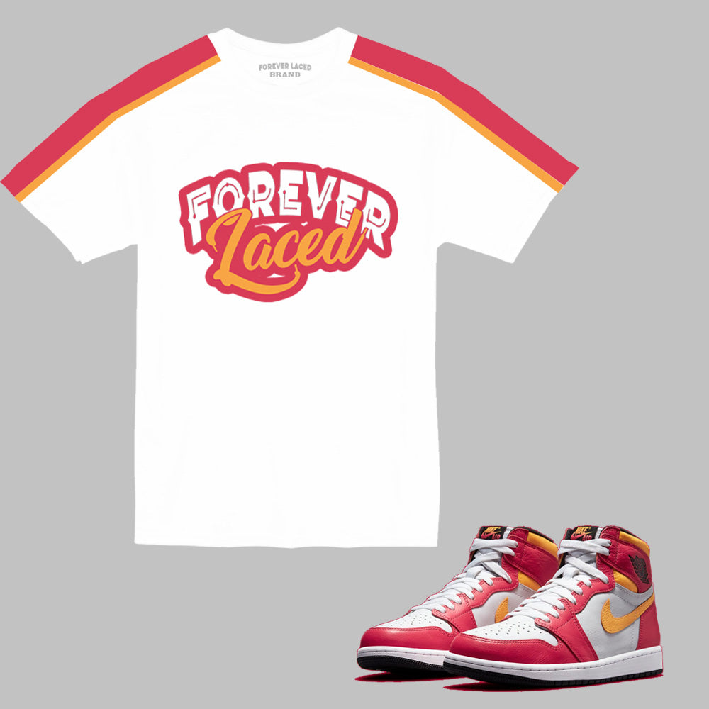Forever Laced T-Shirt to match Retro Jordan 1 Light Fusion Red