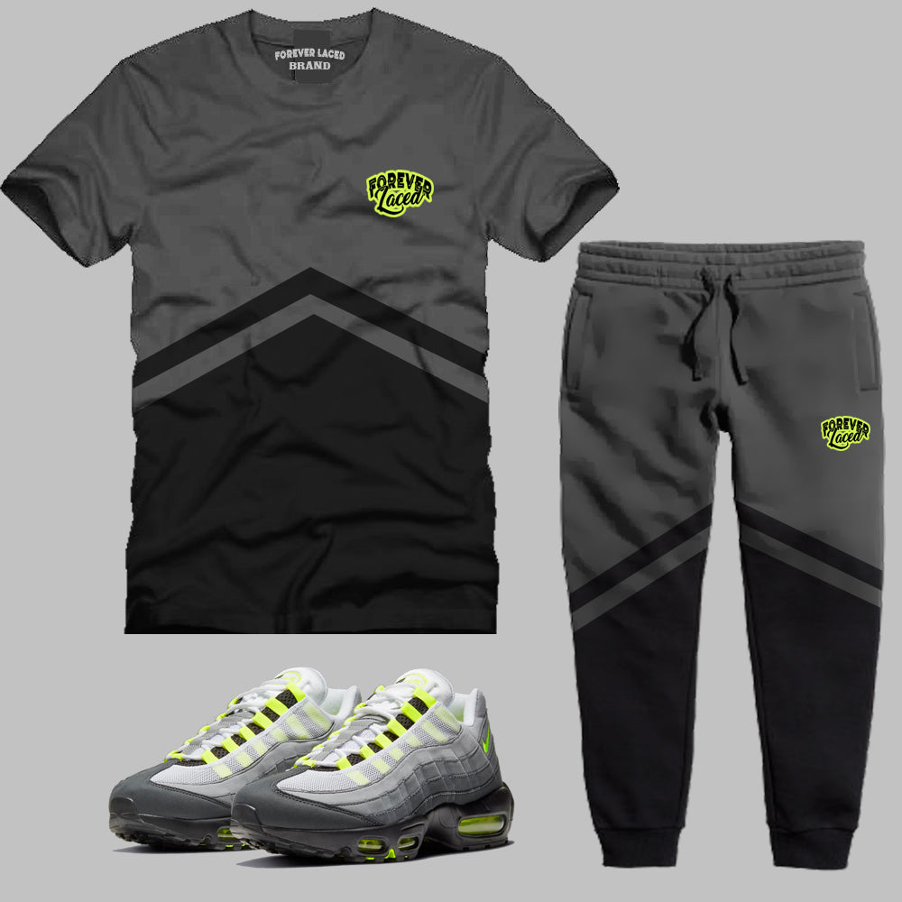 Forever Laced T-Shirt Set to match the Nike Air Max 95 OG Neon sneakers