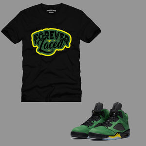 Forever Laced T-Shirt to match the Retro Jordan 5 Oregon sneakers