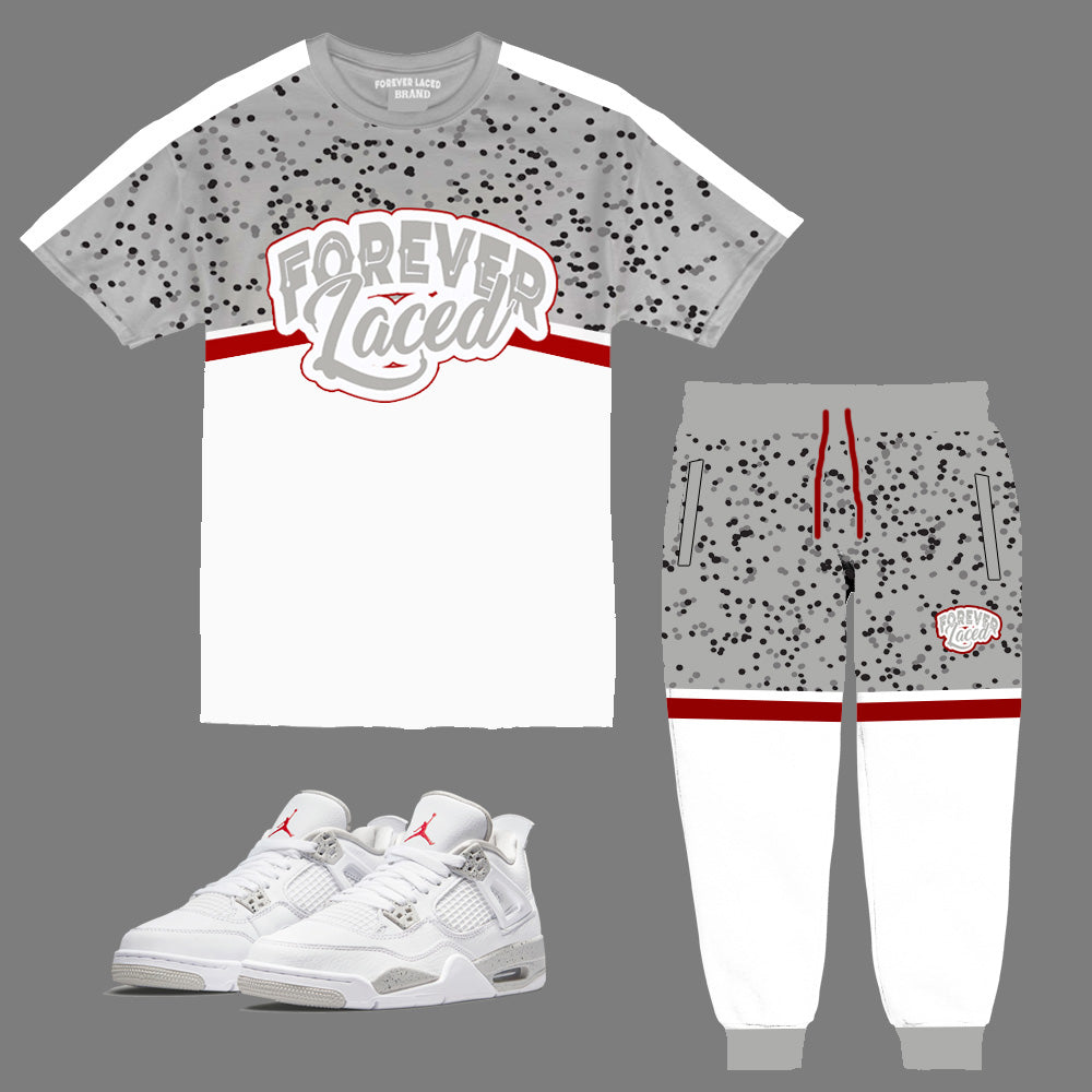 Forever Laced Outfit to match Retro Jordan 4 White Oreo