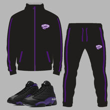 Load image into Gallery viewer, Forever Laced Tracksuit to match Retro Jordan 13 Purple Court