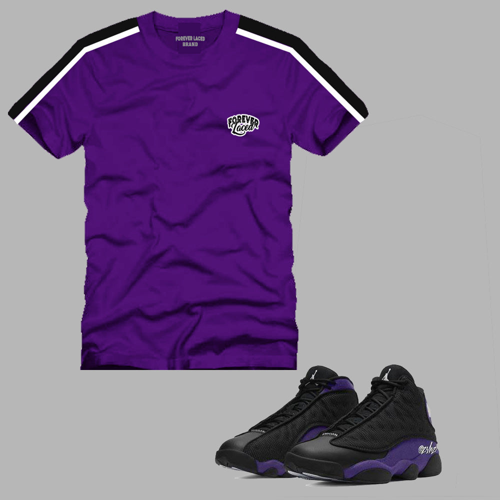 Forever Laced 1 T-Shirt to match Retro Jordan 13 Purple Court