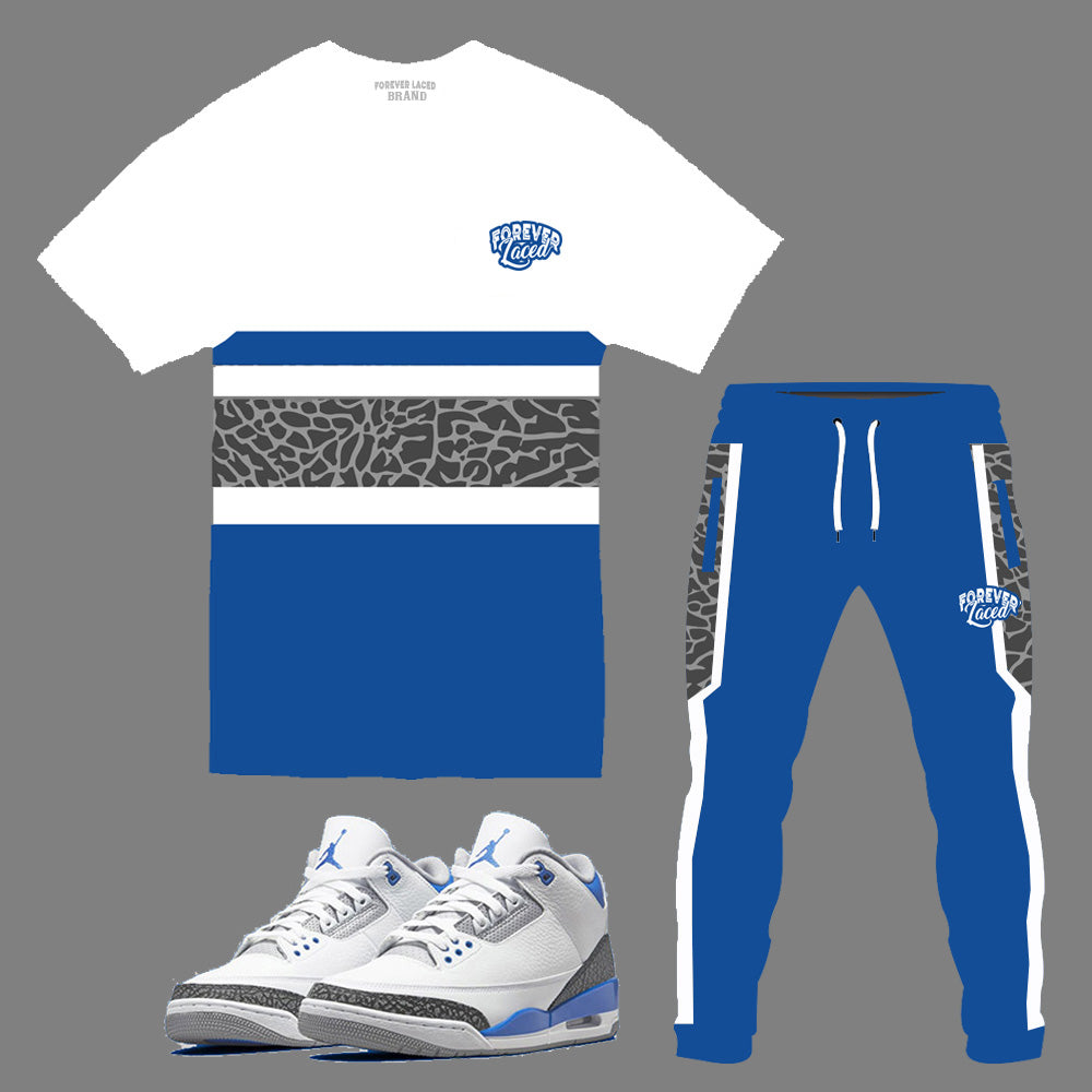 Forever Laced Outfit to match Retro Jordan 3 Racer Blue