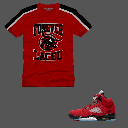 Forever Laced Raging Bull T-Shirt to match Retro Jordan 5 Raging Bull