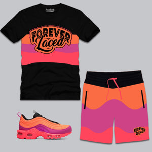 Forever Laced Short Set to match the Nike Air Max 97 Plus Racer Pink