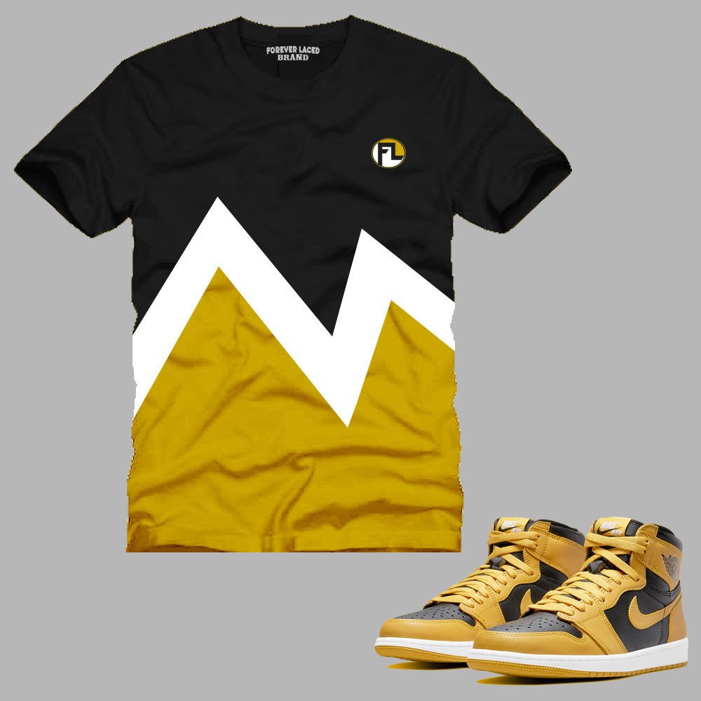 Forever Laced FL T-Shirt to match Retro Jordan 1 OG Pollen