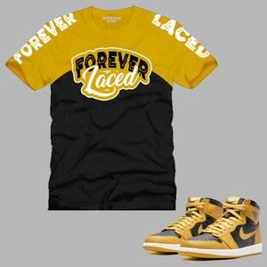 Forever Laced HH T-Shirt to match Retro Jordan 1 OG Pollen