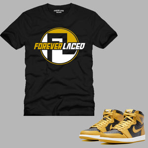 Forever Laced FL United T-Shirt to match Retro Jordan 1 OG Pollen