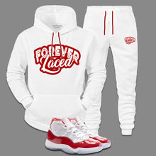 Load image into Gallery viewer, Forever Laced Hooded Sweatsuit to match Retro Jordan 11 Cherry