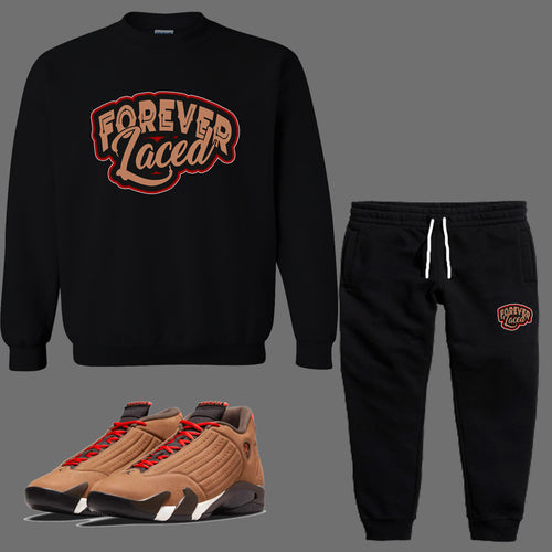 Forever Laced Crewneck Sweatsuit to match Retro Jordan 14 Winterized