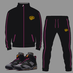 Forever Laced Tracksuit is to match Retro Jordan 6 Bordeaux
