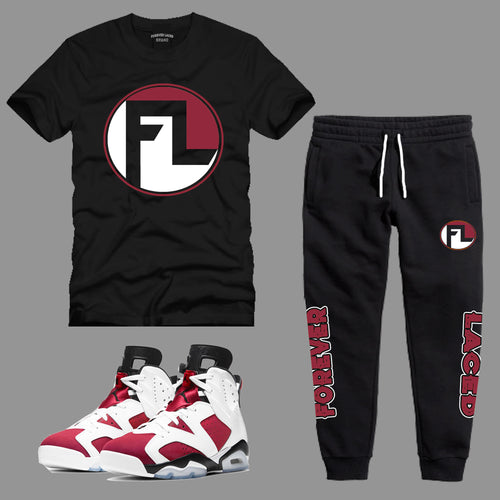 Forever Laced FL T-Shirt Set to match Retro Jordan 6 Carmine