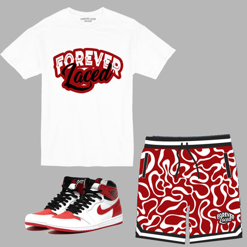 Forever Laced Short Set to match Retro Jordan 1 Heritage sneakers