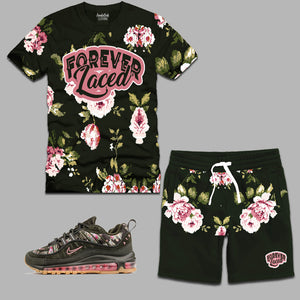 Forever Laced Digifloral Short Set to match Nike Air Max 98 Digifloral