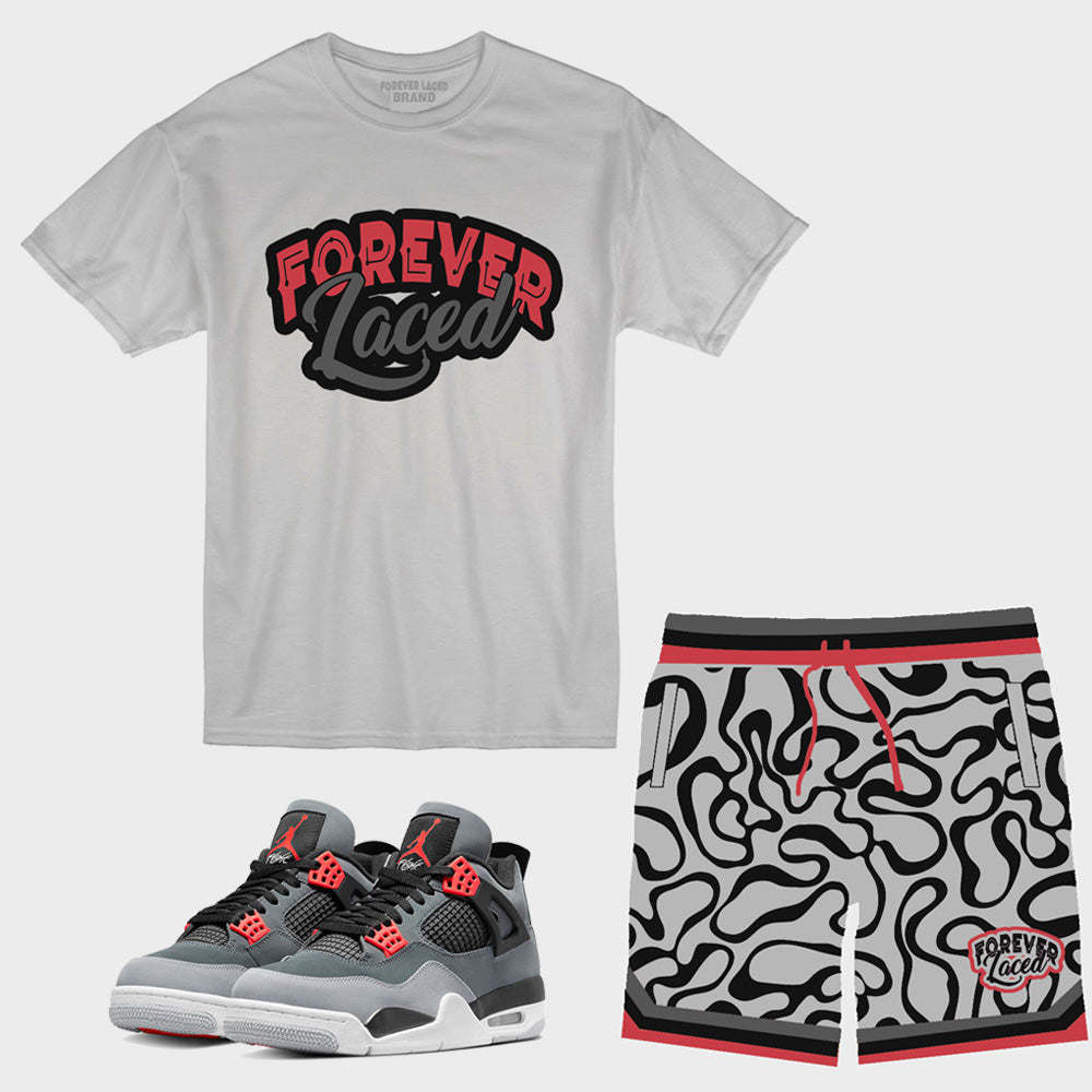 Forever Laced Short Set to match Retro Jordan 4 Infrared