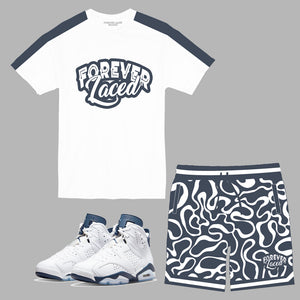 Forever Laced Youth Short Set to match Retro Jordan 6 Midnight Navy