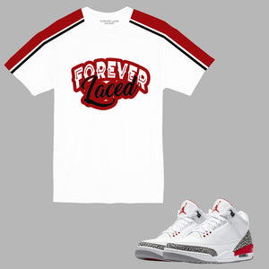 Forever Laced T-Shirt to match Retro Jordan 3 Katrina sneakers
