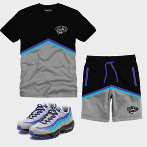 Forever Laced Short Set to match the Nike Air Max 95 OG Wolf Grey
