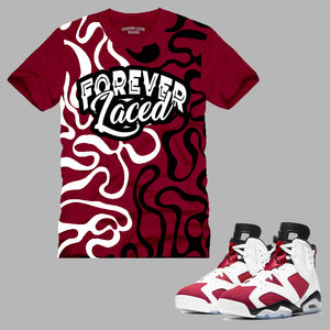 Forever Laced Seamless T-Shirt to match the Retro Jordan 6 Carmine sneakers