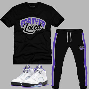 Forever Laced Outfit to match Retro Jordan 5 Concord sneakers