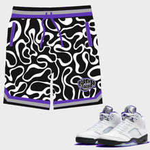 Load image into Gallery viewer, Forever Laced Shorts to match Retro Jordan 5 Concord