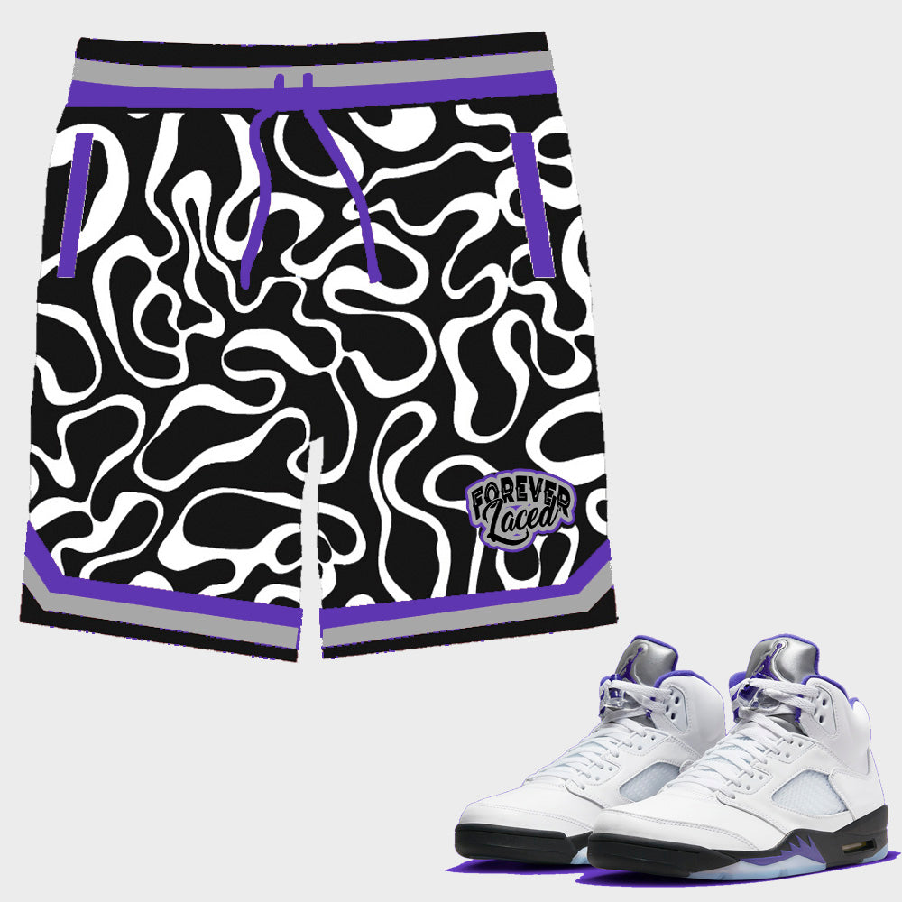 Forever Laced Shorts to match Retro Jordan 5 Concord